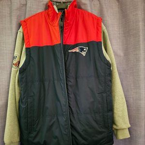 Men's Sweatshirt & Vest Pair Reversible NFL Patriot's